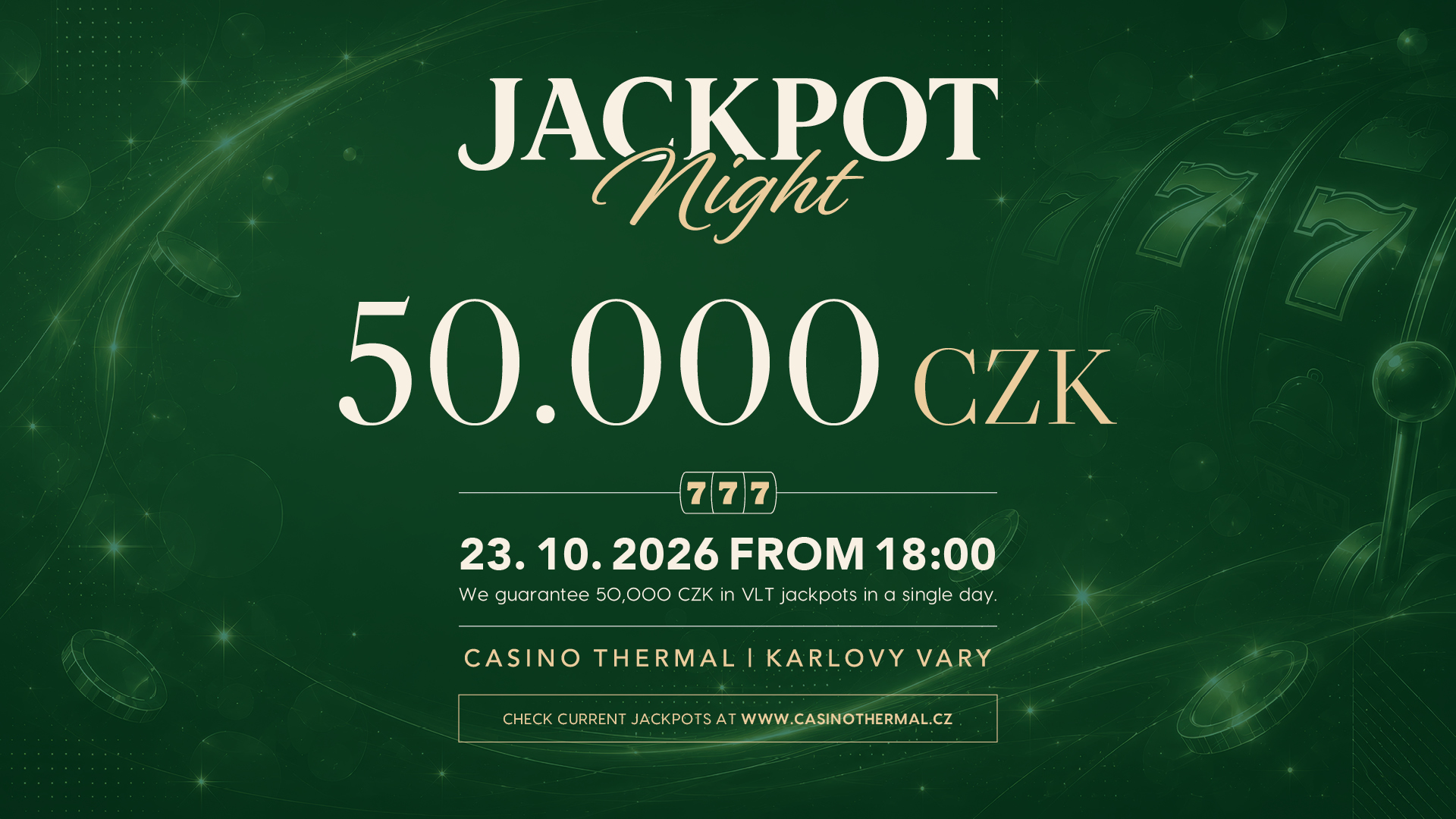 Jackpot Night — October 23, 2026